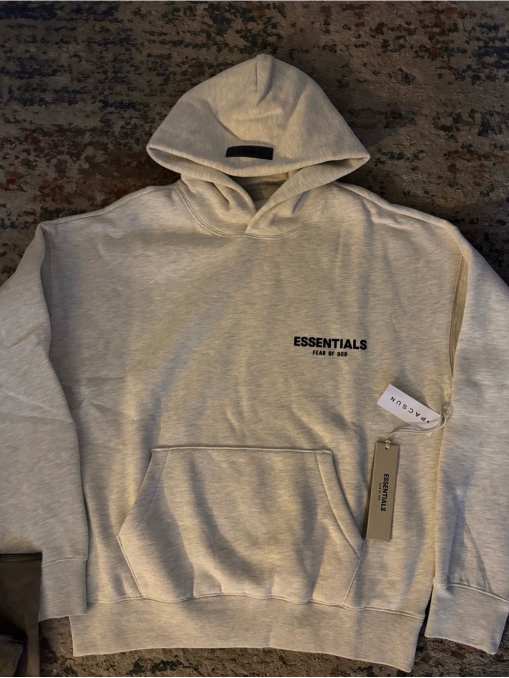 Essentials Light Gray (light oatmeal)hoodie style - Picture 3 of 7